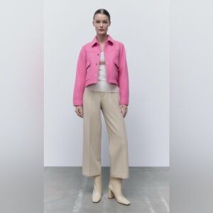 Zara Pink Wool Jacket
